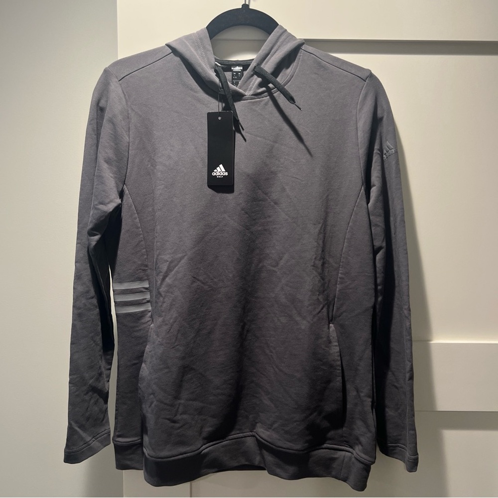 NWT Women’s Adidas Golf Lightweight Hoodie A451 Gray Large 2 Pockets